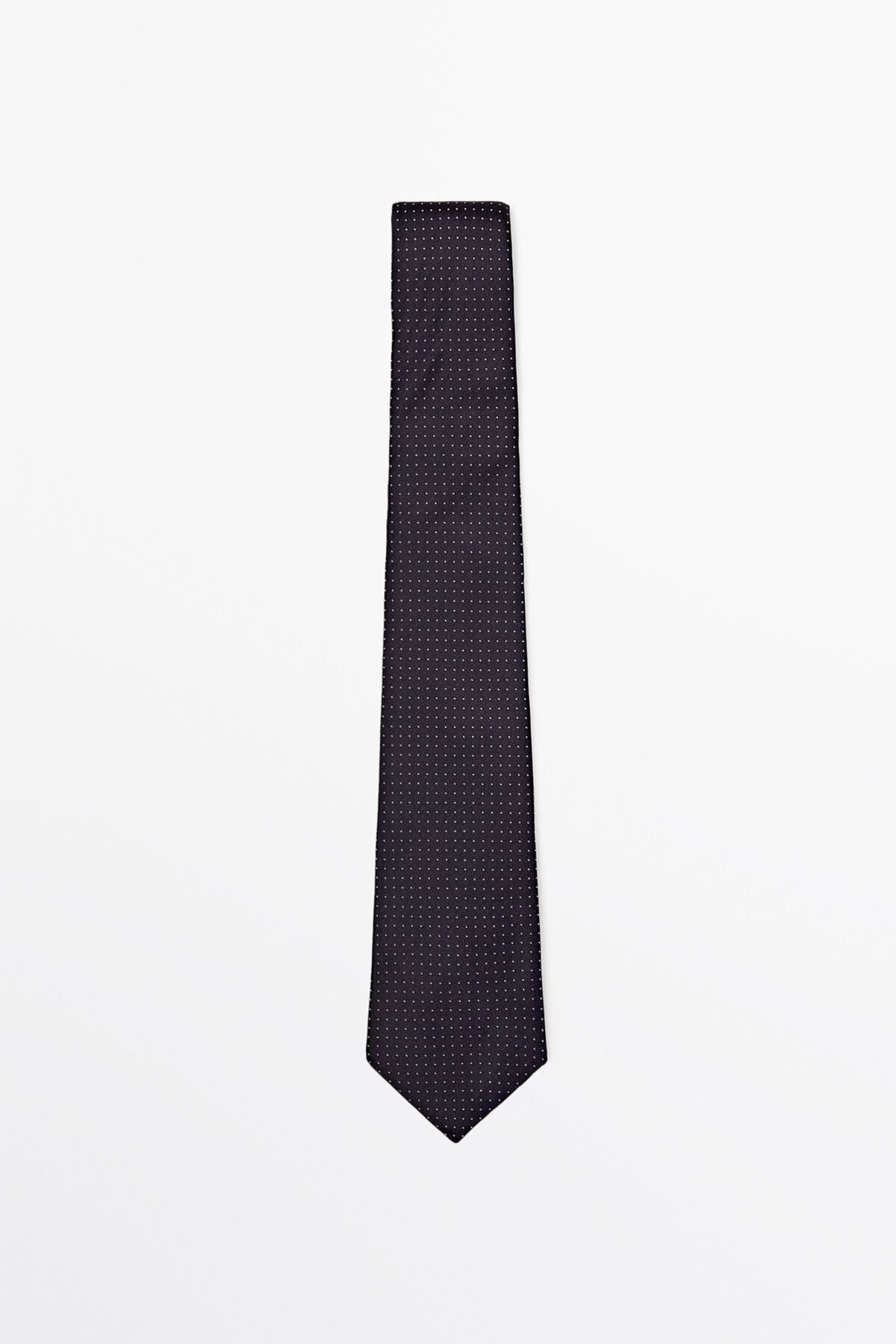 Massimo Dutti 100 ipek puantiye desenli kravat