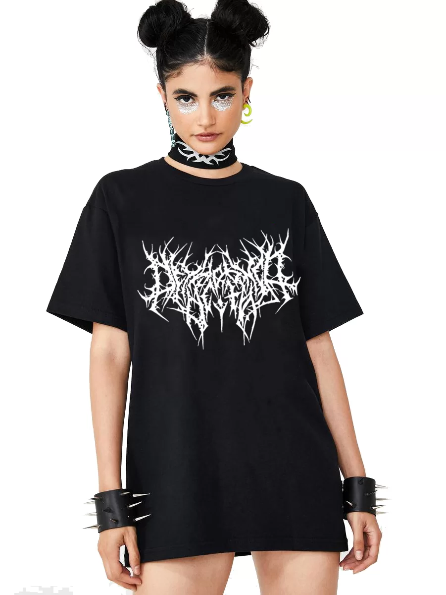 Death metal grunge oversize tshirt