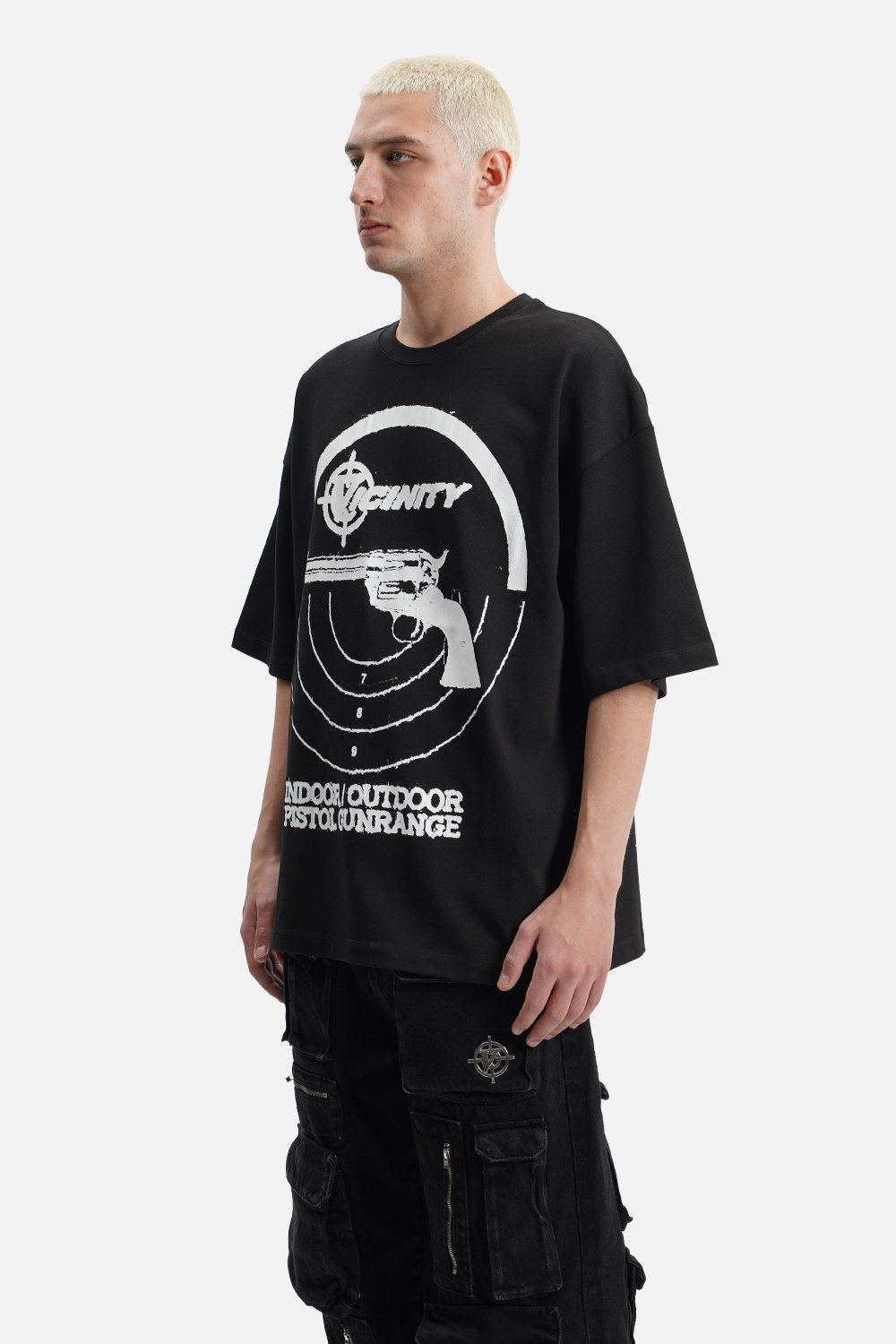 Pistol Grunge Heavyweight Oversized T Shirt (VCNTY28)