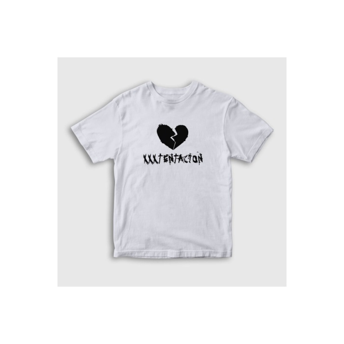 Unisex Beyaz Broken Heart Xxxtentacion T-shirt 47394tt